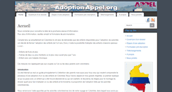 Desktop Screenshot of adoptionappel.org