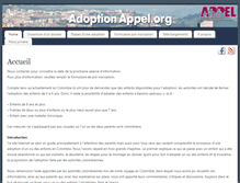 Tablet Screenshot of adoptionappel.org